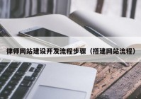 律师网站建设开发流程步骤（搭建网站流程）