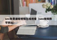 seo免费课程视频在线观看（seo视频教学网站）