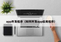 app开发程序（如何开发app应用程序）